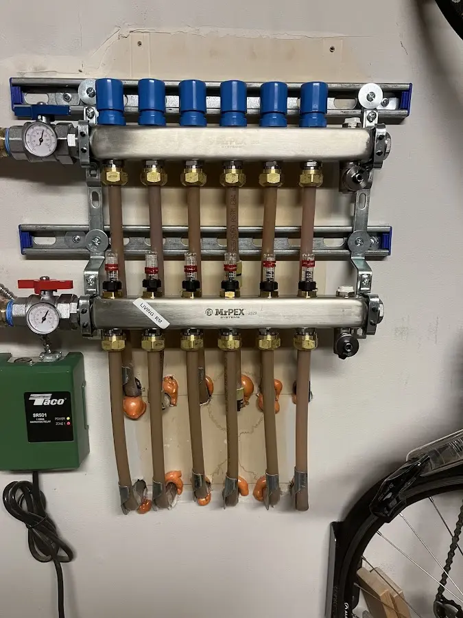 Plumber performing Gas Leak Detection at a residential property in China